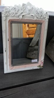 Wit/roze decoratie setje